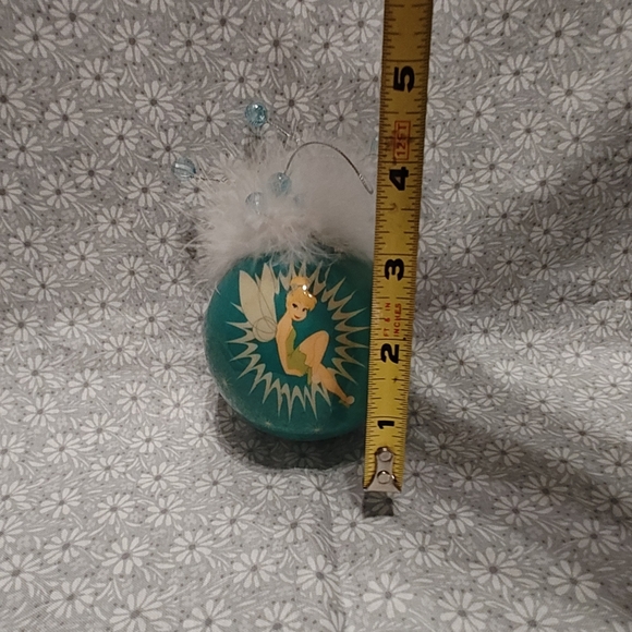 Disney Tinker Bell Decoupage Green Ball Christmas Ornament - Picture 7 of 7